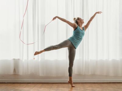 Rhythmic movement sequence shown in low light